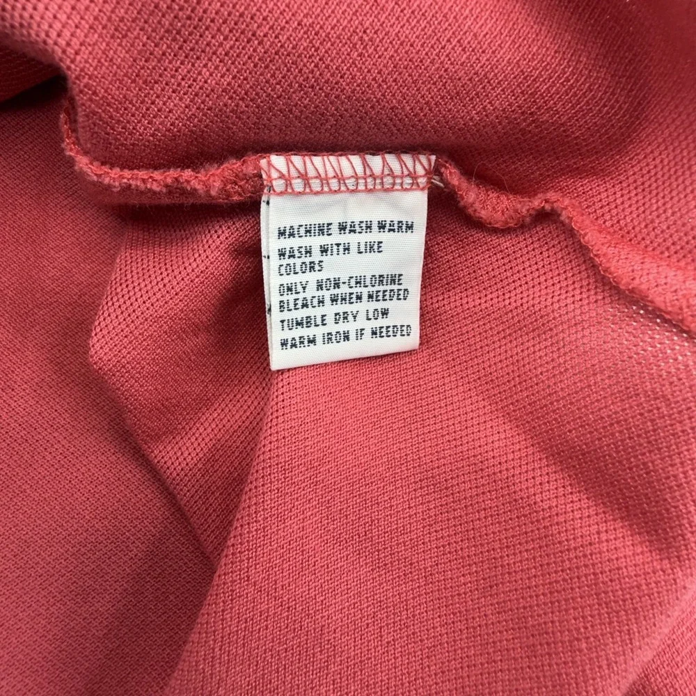 Polo Ralph Lauren Mens M Coral Mercerized Pima Mesh Big Pony Polo Shirt Y2K Golf